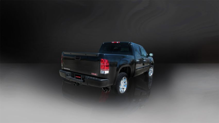 Corsa Performance 14904BLK 3.0in. Cat-Back Single Side Exit with Twin 4.0in. Black PVD Pro-Series Tips