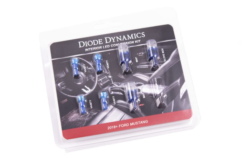 Diode Dynamics DD0355 18-19 Mustang Stage 1 Mustang Interior LED Light Kit - Blue