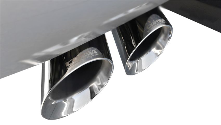 Corsa Performance 14914 3.0in. Cat-Back Single Side Exit with Twin 4.0in. Polished Pro-Series Tips