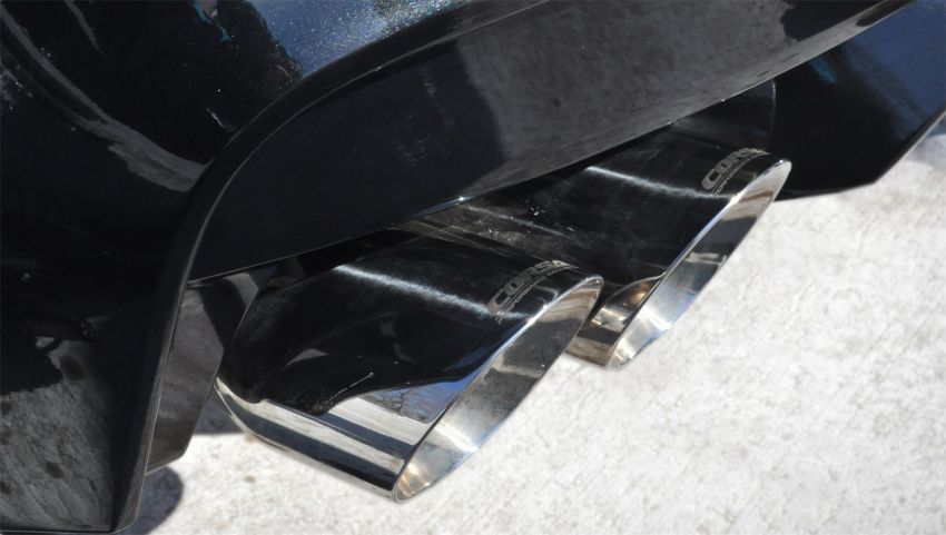 Corsa Performance 14929 3.0in. Axle-Back Dual Rear Exit with Twin 4.0in. Polished Pro-Series Tips