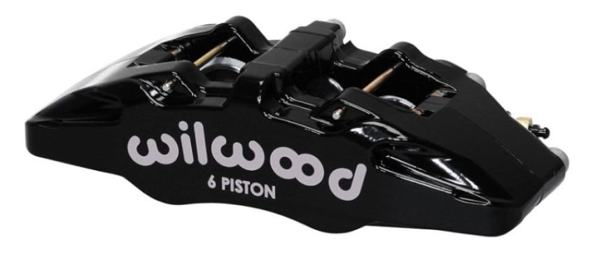 Wilwood 120-13429-BK Caliper-Forged Dynapro 6 5.25in Mount-L/H 1.62/1.38in/1.38in Pistons .81in Disc