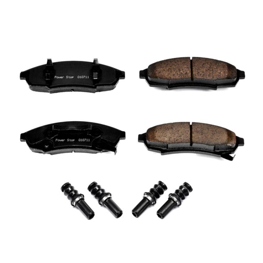 PowerStop 17-376 PowerStop - Z17 Low-Dust Ceramic Brake Pads with Hardware