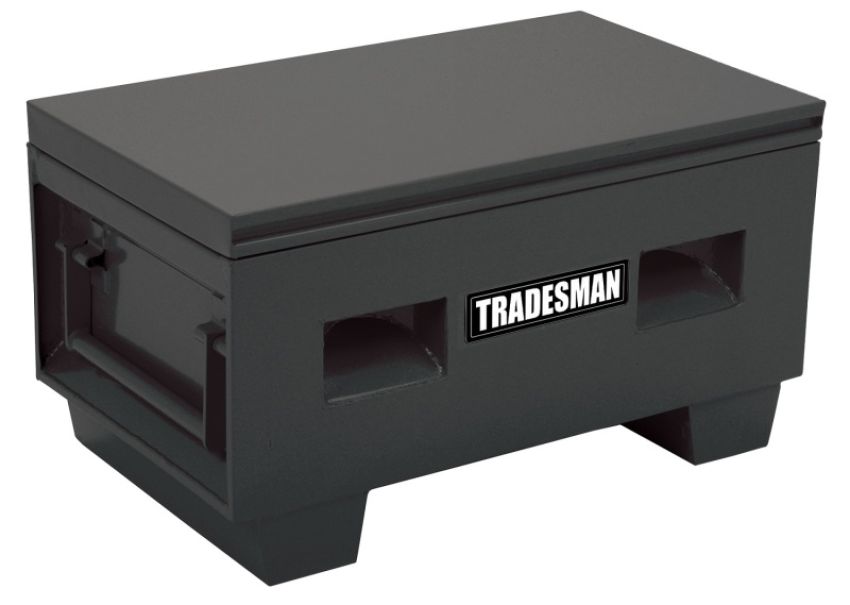 Tradesman 708036 Steel Job Site Box/Chest (Light Duty/Small) (32in.) - Black