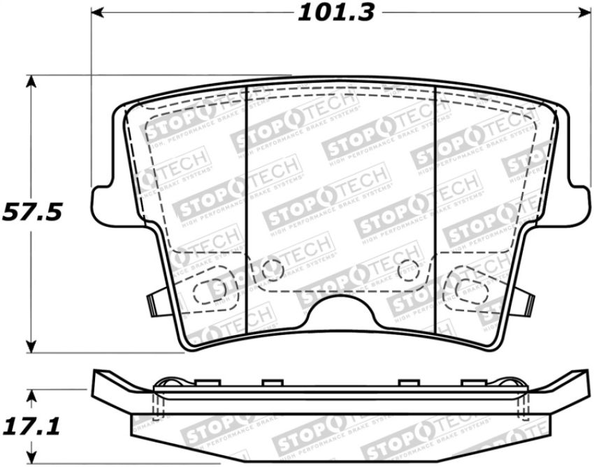 Stoptech 308.10570 Street Brake Pads