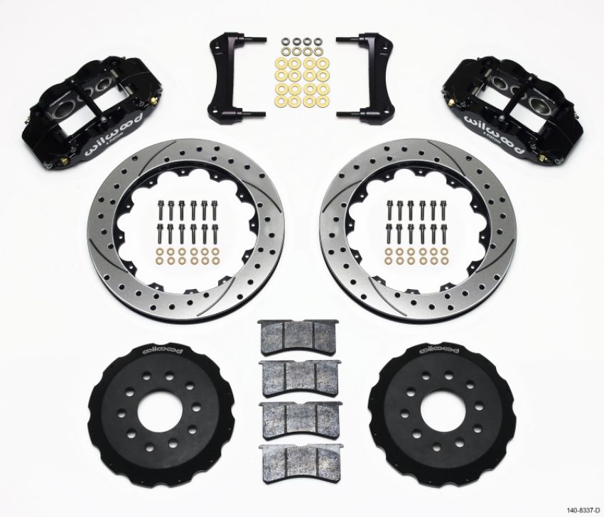 Wilwood 140-8337-D Narrow Superlite 6R Front Hat Kit 12.88in Drilled 88-93 Corvette C4