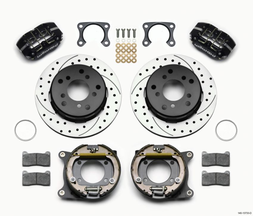 Wilwood 140-13733-D Dynapro Lug Mount P/S Park Brake Kit Drilled Big Ford 2.00in Off Bronco 5 x 5.50