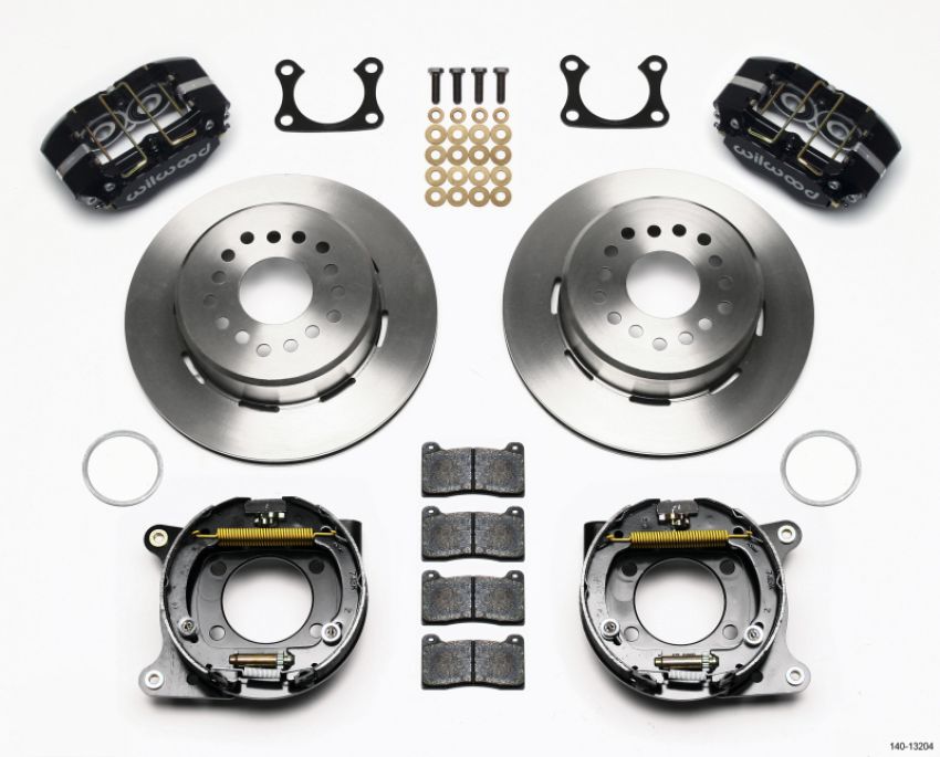 Wilwood 140-13204 Dynapro Dust-Boot P/S Park Brake Kit Big Ford 2.36in Offset