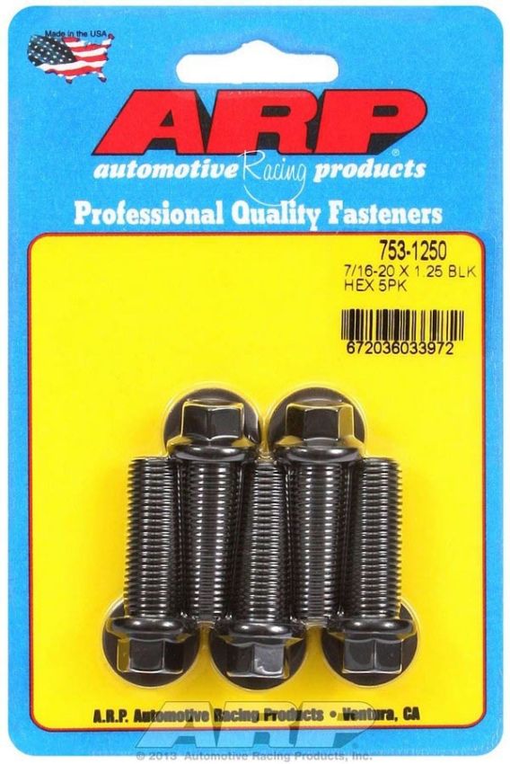 ARP ARP753-1250 Bolt Kit - 6pt. (5) 7/16-20 x 1.250