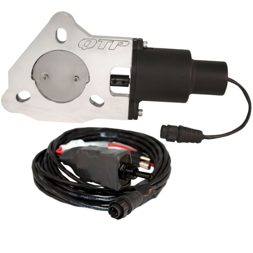 QTP QTEC25 2.5in Bolt-On QTEC Electric Cutout Valve - Single