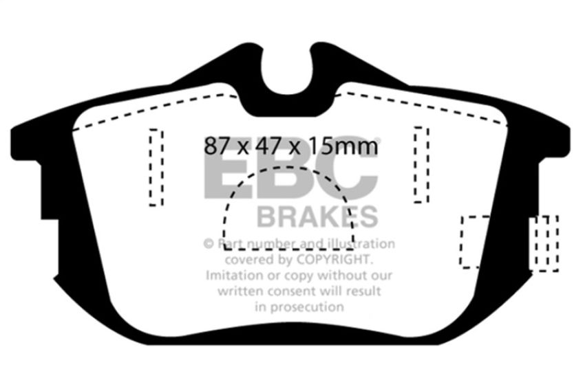 EBC Brakes DP31076C Redstuff Ceramic Low Dust Brake Pads