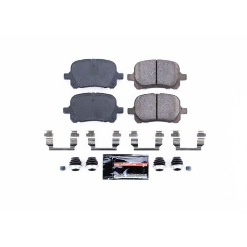 PowerStop Z23-707 PowerStop - Z23 Daily Driver Carbon-Fiber Ceramic Brake Pads with Hardware Kit