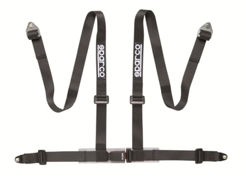 SPARCO 04604BV1NR Belt 2 Inch Black 4Pt Bolt-In