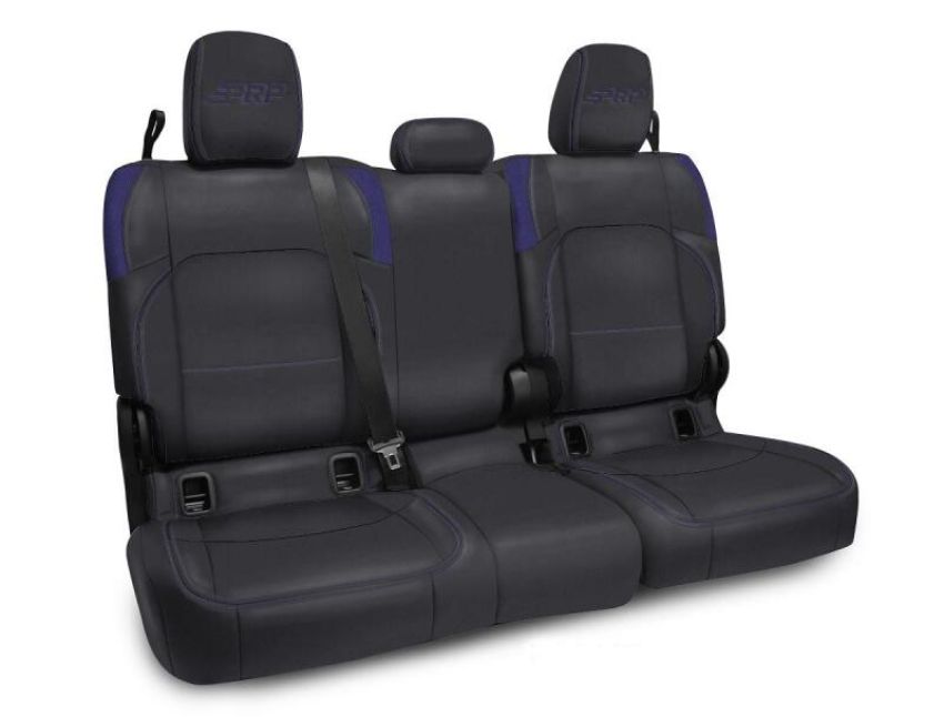 PRP Seats B055-08 PRP Jeep Wrangler JT Rear Bench Covers - with no Armrest - Black/Purple