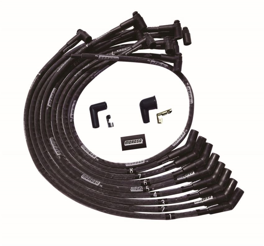 MOROSO MOR51542 Ultra Plug Wire Set BBC Over V/C Black