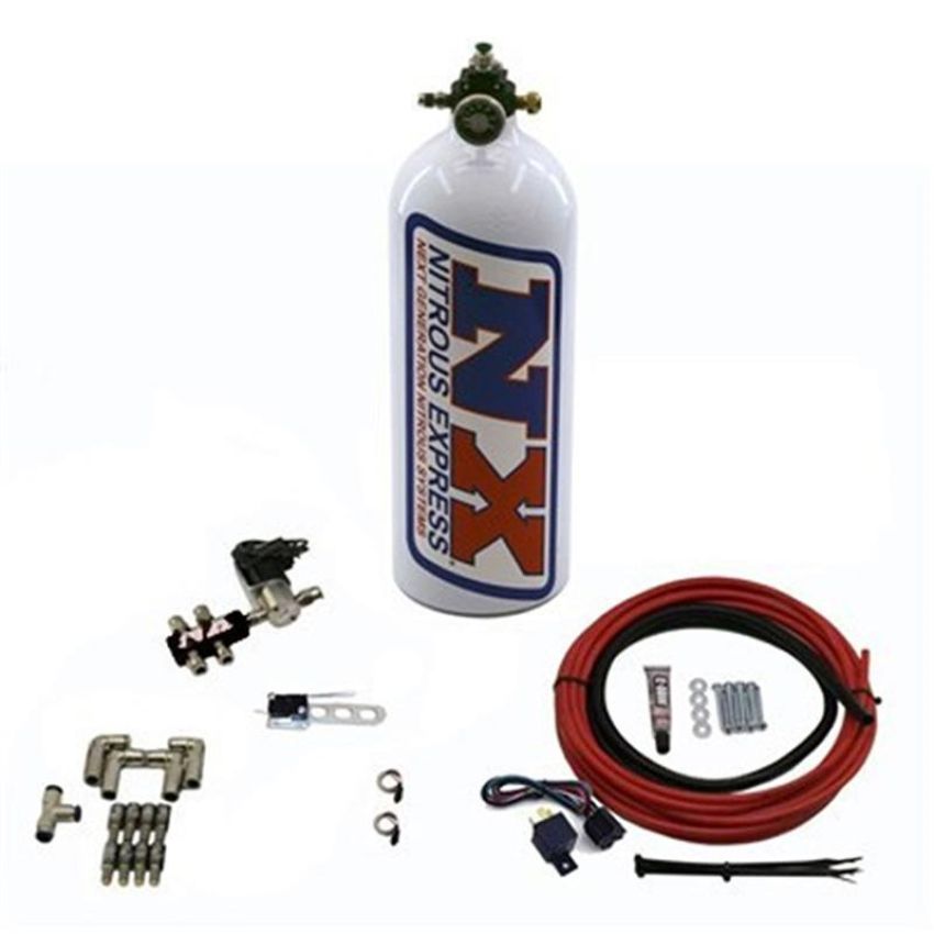 Nitrous Express 15134 PUMPLESS DIRECT PORT WATER METHANOL, 4 CYLINDER