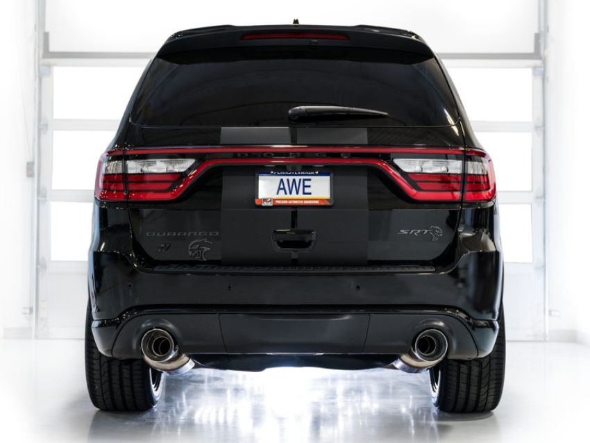 AWE Tuning 3020-32952 18-23 Dodge Durango SRT & Hellcat Track Edition Exhaust - Chrome Silver Tips