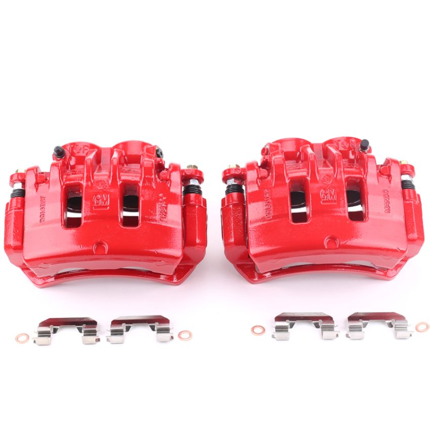 PowerStop S5168 Red Powder Coated Calipers