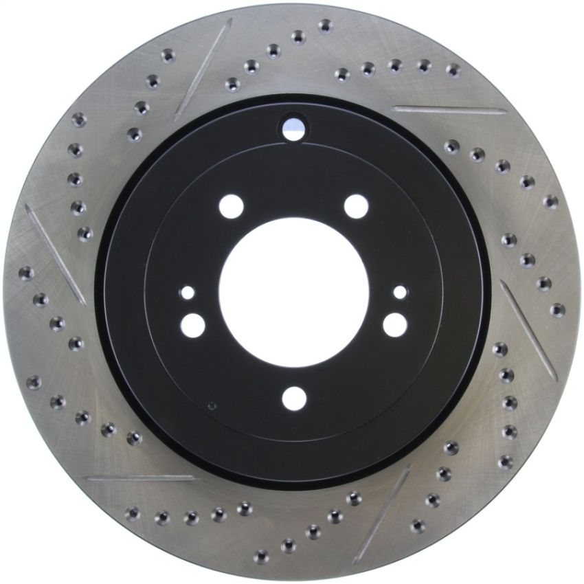 Stoptech 127.46075R Slotted & Drilled Sport Brake Rotor