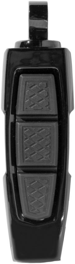 Kuryakyn 10030-2 Enygma Pegs With Adapter- Gloss Black