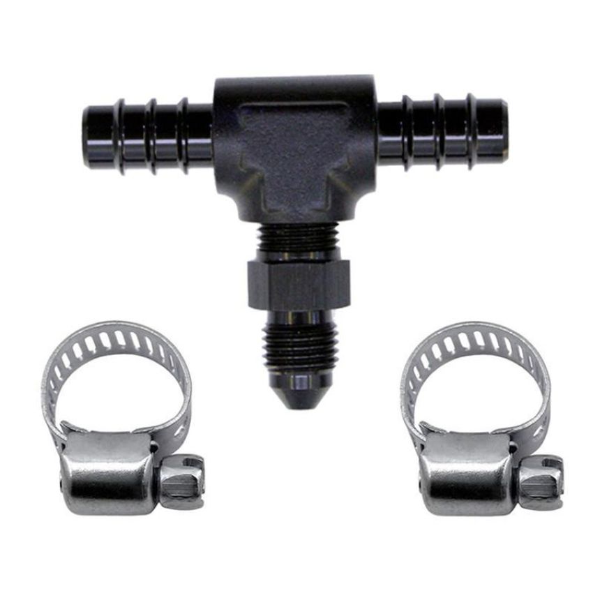 Nitrous Express 15235 5/16 FUEL T, 5/16 HOSE BARB TO 4AN MALE