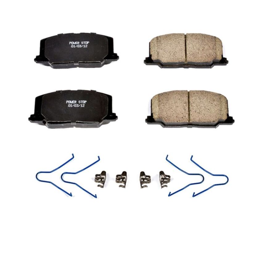 PowerStop 17-356 PowerStop - Z17 Low-Dust Ceramic Brake Pads with Hardware