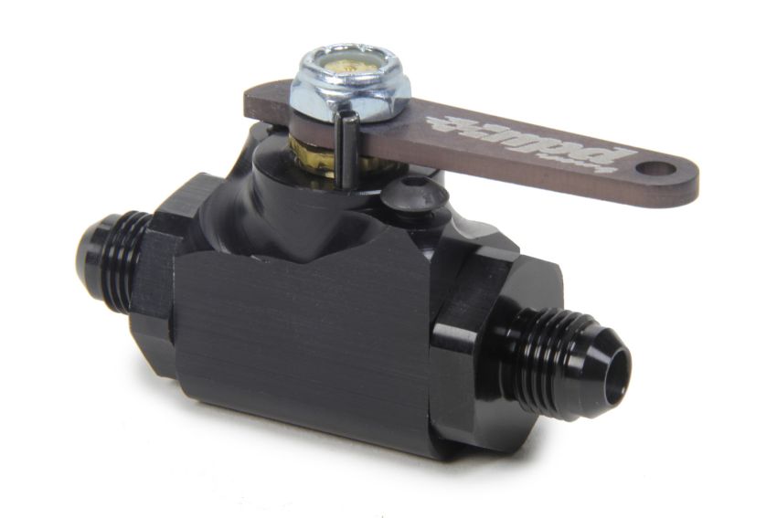 MPD RACING MPD76504 Fuel Shut Off Valve Billet 6 AN To 6 AN Blk