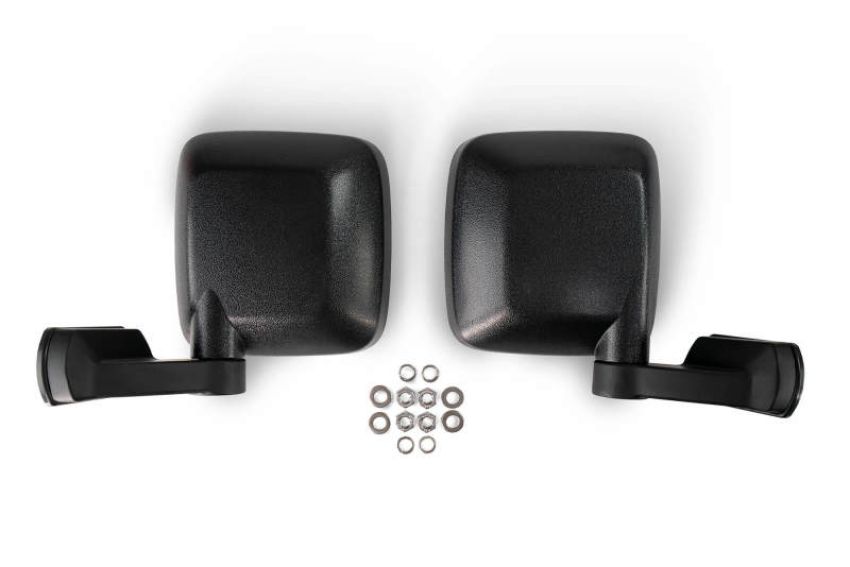 DV8 Offroad HDJL-01F DV8 18-22 Jeep 4 Door JL/JT Aluminum Half Doors with Perforated Mesh Front