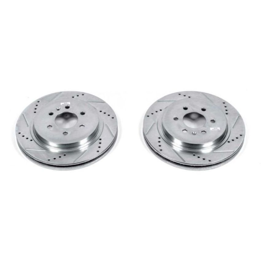 PowerStop AR82118XPR PowerStop Evolution Performance Drilled, Slotted & Plated Brake Rotor Pair