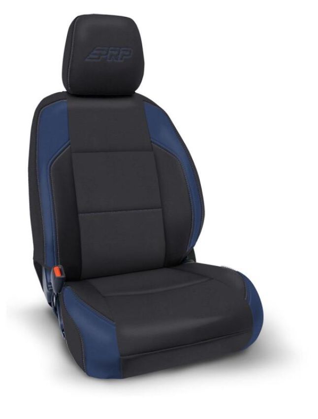 PRP Seats B057-06 PRP 6-23 Toyota Tacoma Front Seat Covers (Pair) - Black/Navy Blue