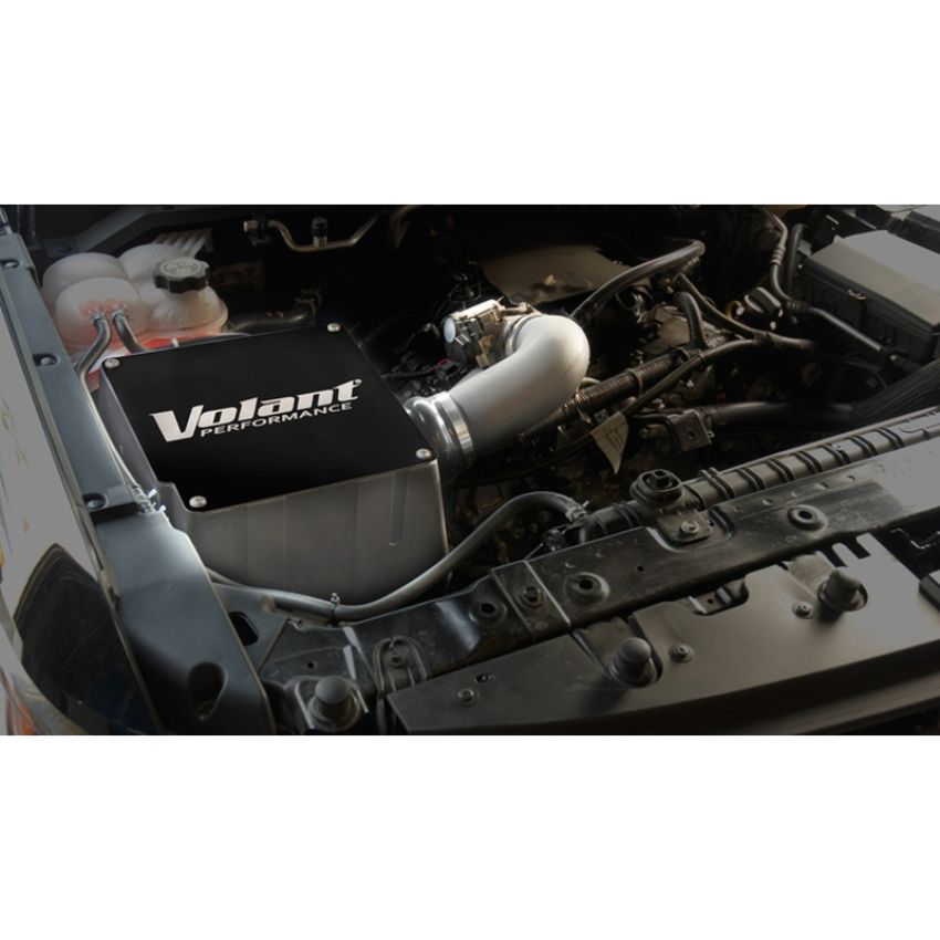 Volant 15436 Volant air intake systems utilize a high-velocity venturi filter adapter which provides a smooth transition through the MAF sensor into the intake tube for a much needed airflow improvement over the factory rubber tubing and resonator box.