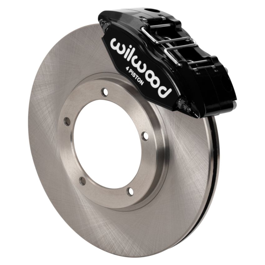 Wilwood 140-16946 69-74 Porsche 911 Front Powerlite Brake Kit 3in MT Plain Face - Black
