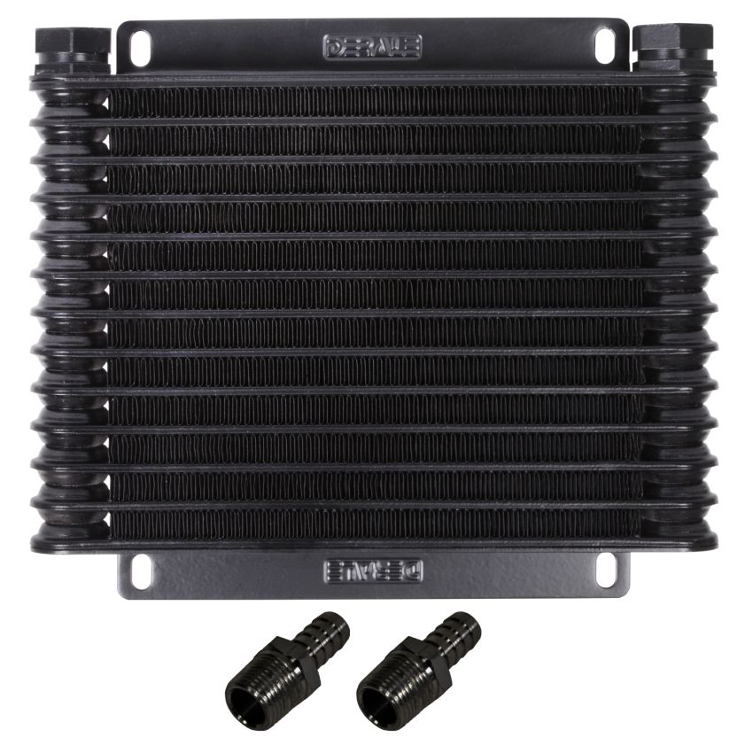 Derale 15452 13 Row Atomic-Cool Plate & Fin Replacement Oil Cooler, 1/2