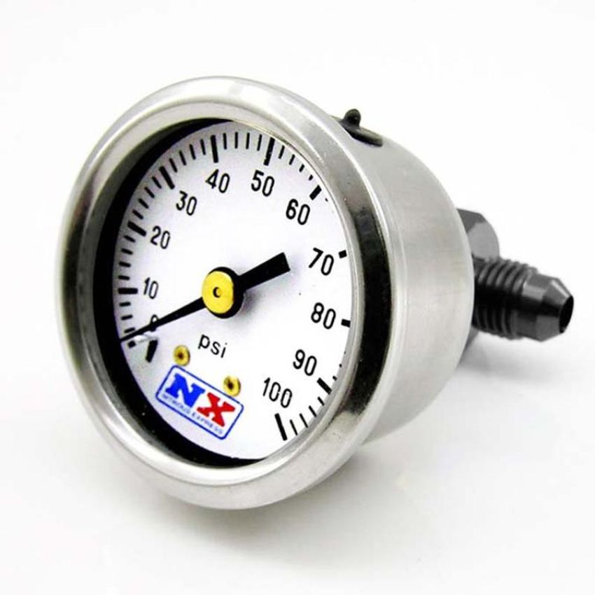 Nitrous Express 15512 FUEL PRESSURE GAUGE (0-100 PSI W/MANIFOLD)