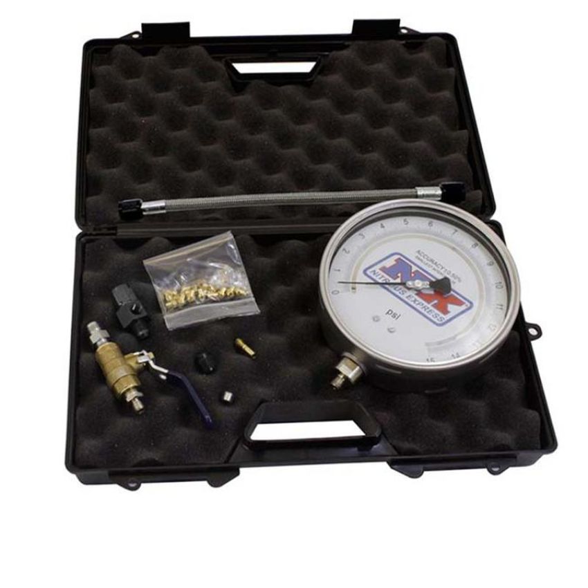 Nitrous Express 15529 MASTER FLO-CHECK PRO (6 CERTIFIED GAUGE & MOLDED CASE)
