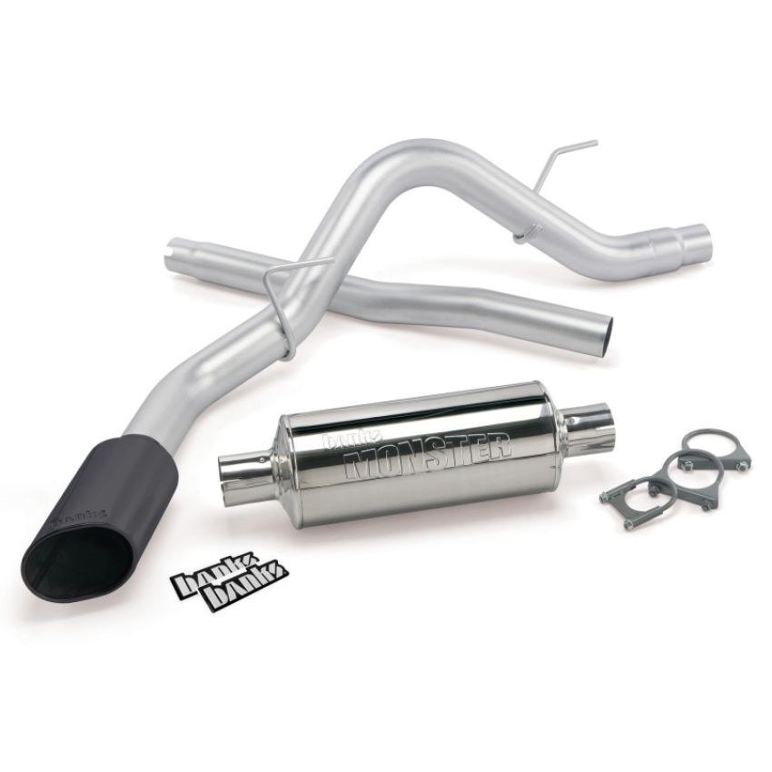 Banks Power 48761-B 11-14 Ford F-150 3.5L EcoBoost/5.0 /6.2L Monster Exh Sys - SS Single Exh w/ Black Tip