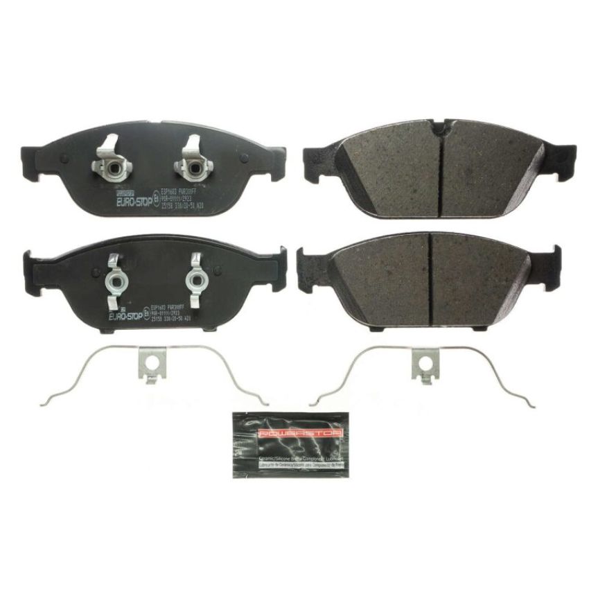 PowerStop ESP1603 EuroStop ECE-R90 Certified Brake Pad Set