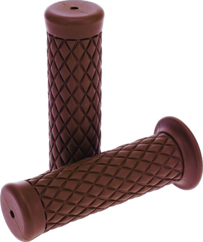 Bikers Choice 485802 1 Inch Brown Quilted Grip