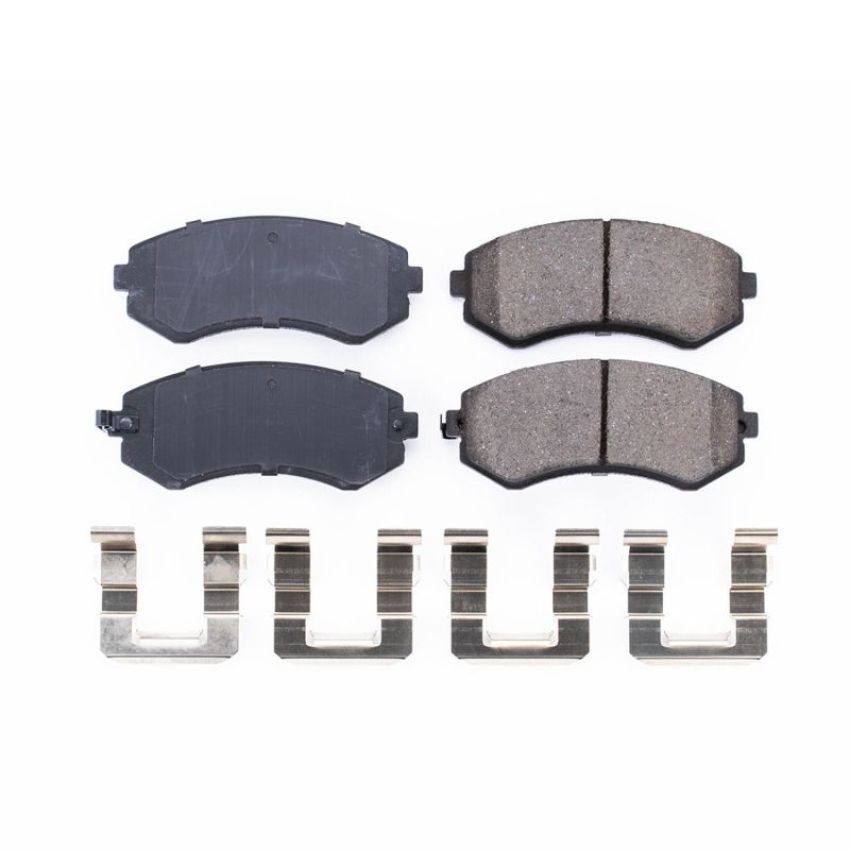 PowerStop 17-422 PowerStop - Z17 Low-Dust Ceramic Brake Pads with Hardware