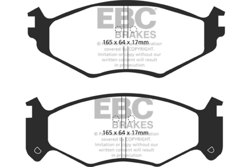 EBC Brakes DP41250R Yellowstuff Street And Track Brake Pads