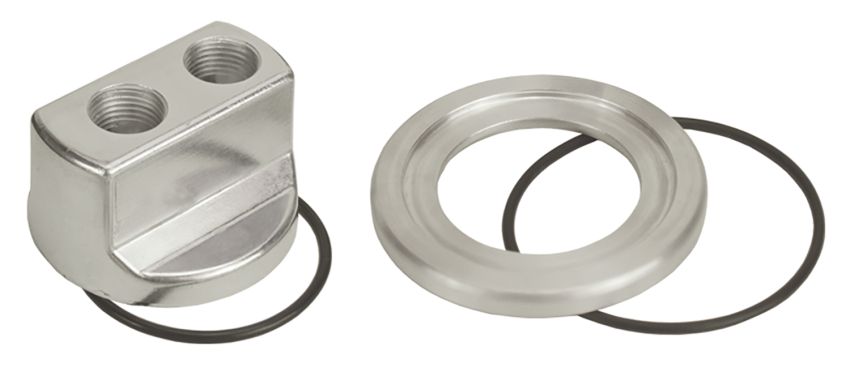 Derale 15705 Standard Engine Spin On Adapter with 1/2