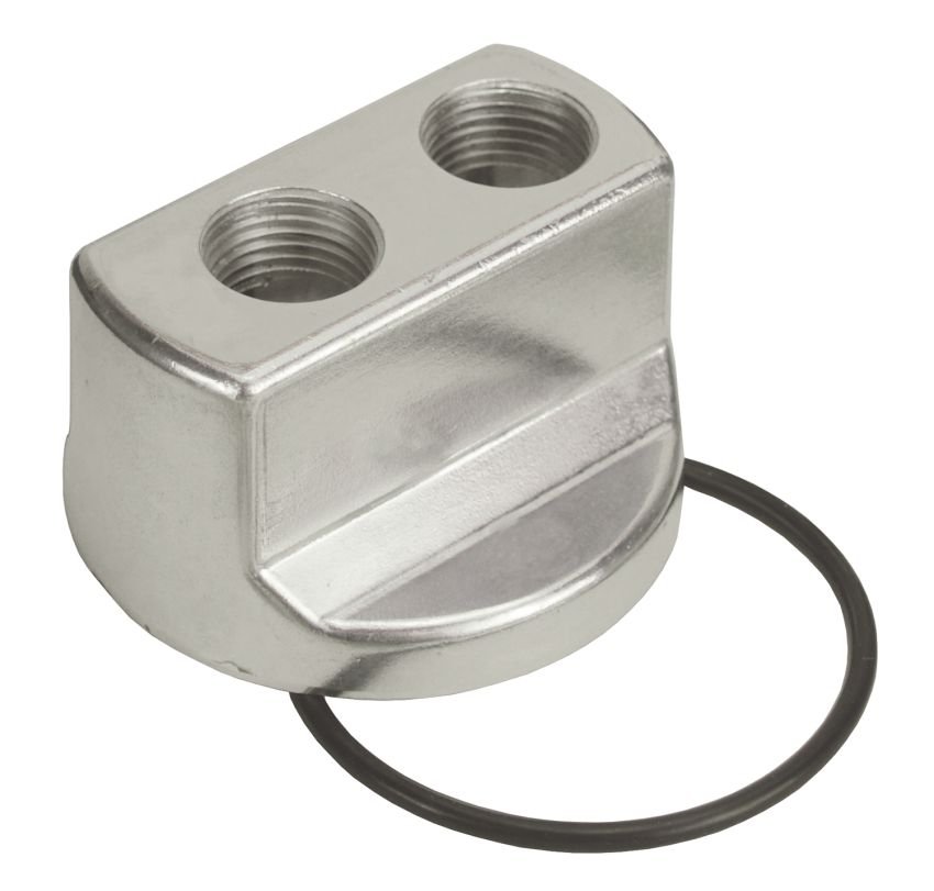 Derale 15706 Standard Engine Spin On Adapter with 1/2