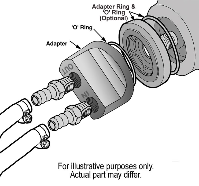 Derale 15716 Engine Oil Filter Relocation Kit, 1/2
