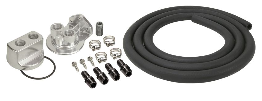Derale 15718 Engine Oil Filter Relocation Kit, 1/2