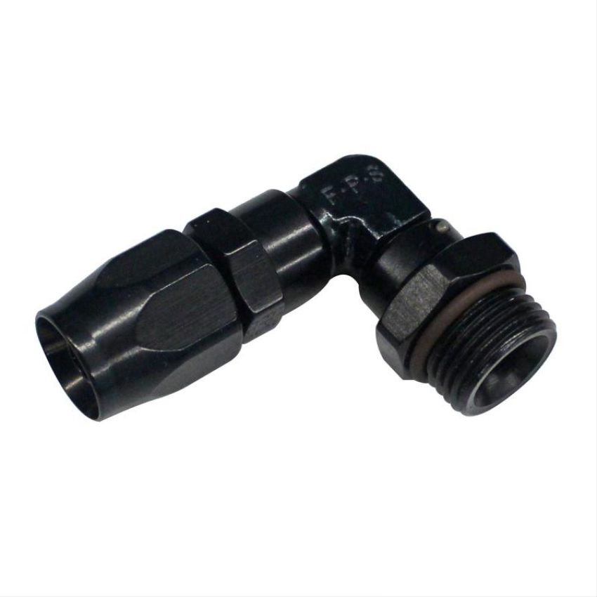 FRAGOLA FRG189012-BL 12an ORB Male 90-Deg to 12an Hose Fitting Black