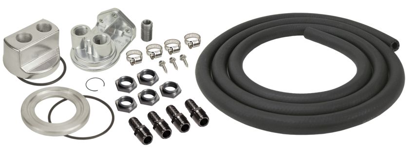 Derale 15748 Universal Engine Oil Filter Relocation Kit with 1/2