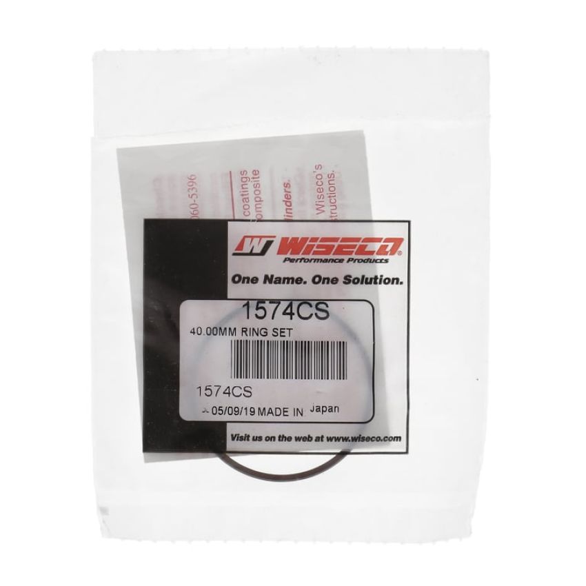 Wiseco 1574CS Wiseco Piston Ring Set, 2 Cycle, 40.00 MM Bore