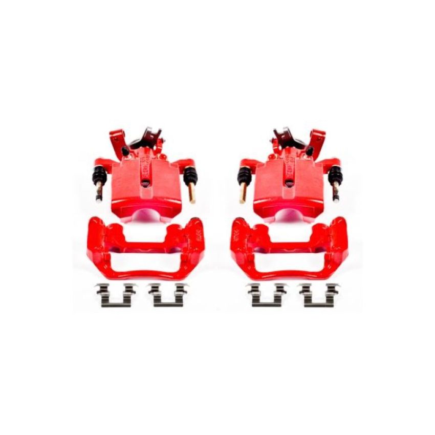 PowerStop S4892 Red Powder Coated Calipers