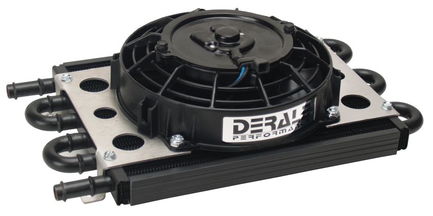 Derale 15830 6 Pass Econo-Cool Remote Fluid Cooler, 1/2