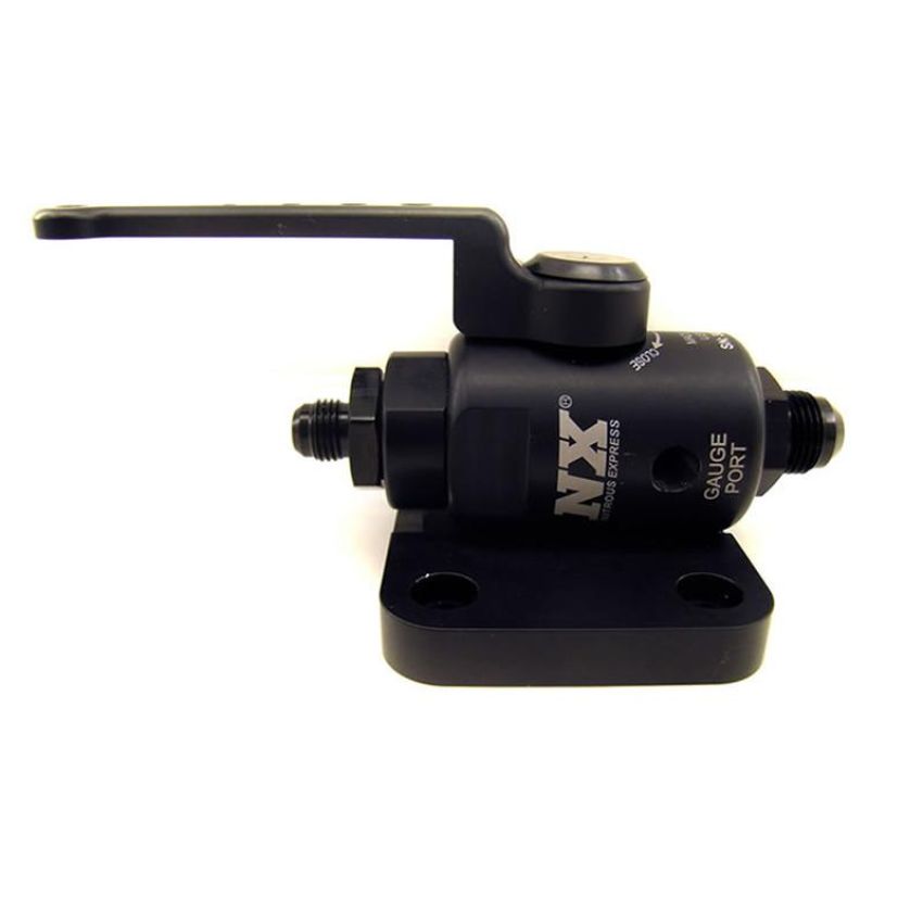 Nitrous Express 15851 Remote Shutoff Nitrous Valve, Female 8AN Oring inlet and outlet