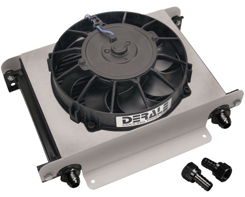 Derale 15860 25 Row Hyper-Cool Remote Fluid Cooler, -8AN